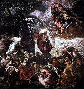 Moses schlagt Wasser aus dem Felsen Jacopo Tintoretto